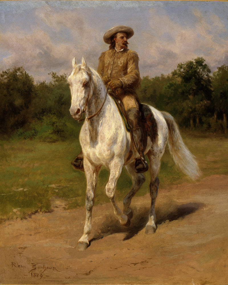 Rosa Bonheur Fine Art Print, Portrait of Colonel William F, Cody