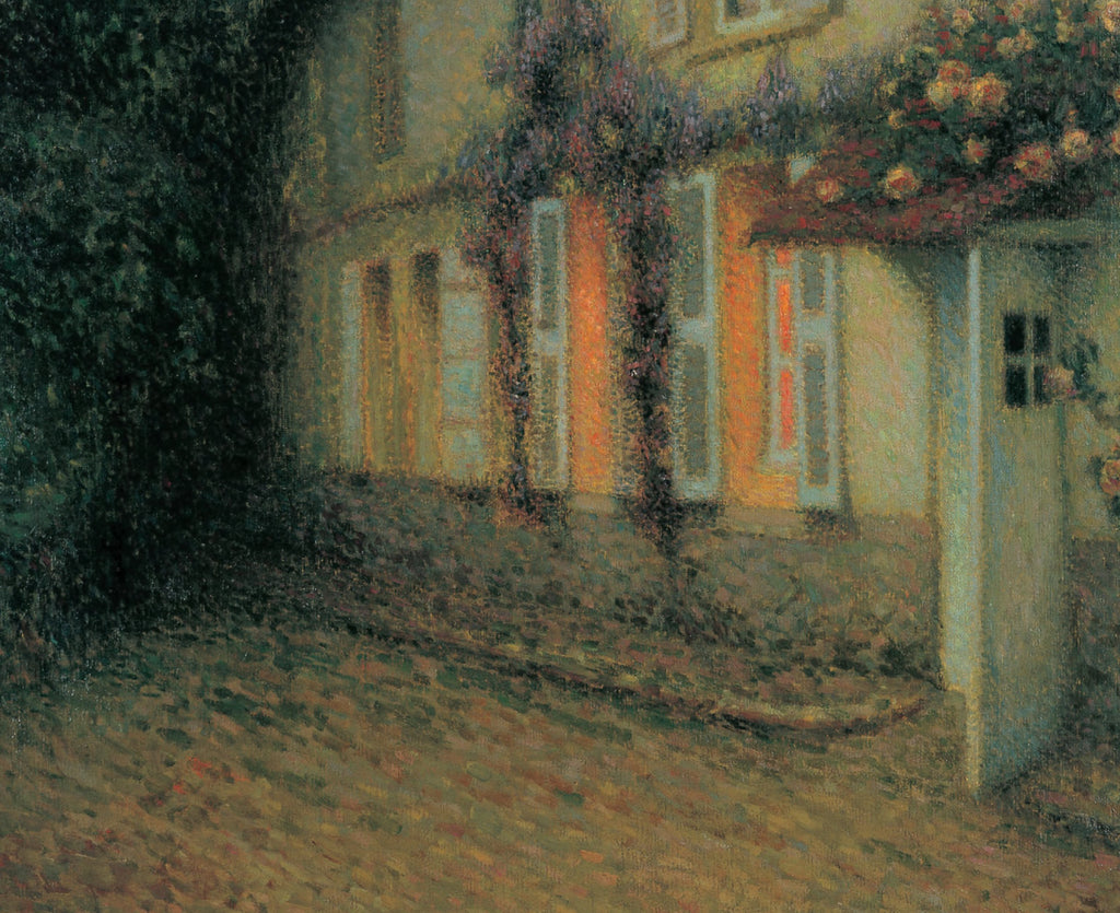 Henri Le Sidaner Fine Art Print, Roses and Wisterias on the House