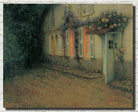 Henri Le Sidaner Fine Art Print, Roses and Wisterias on the House