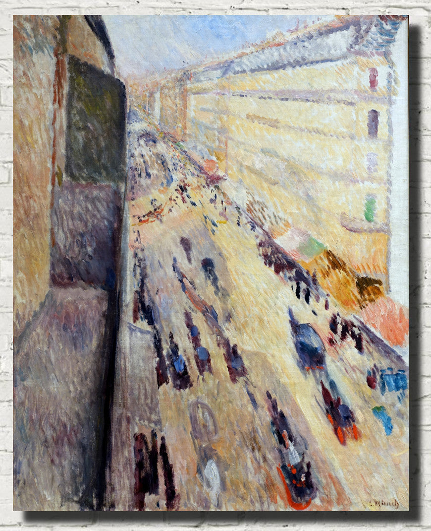 Edvard Munch Fine Art Print, Rue de Rivoli