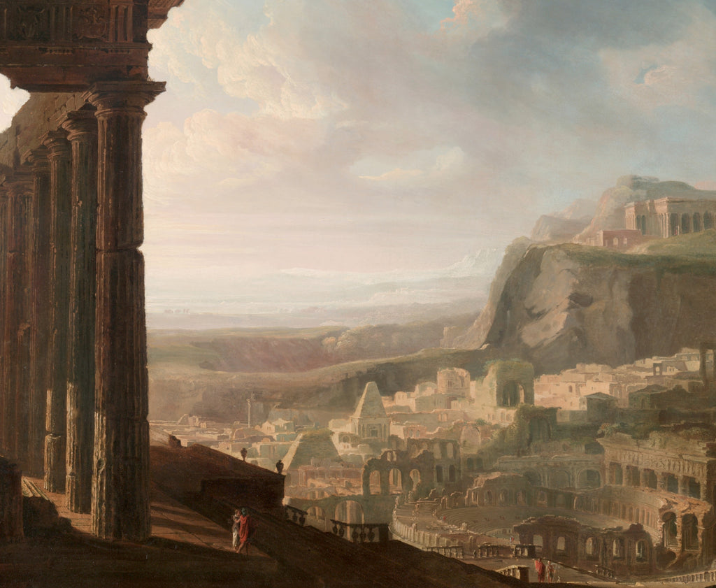 John Martin Fine Art Print: Moonlight - Ruins of an Ancient City