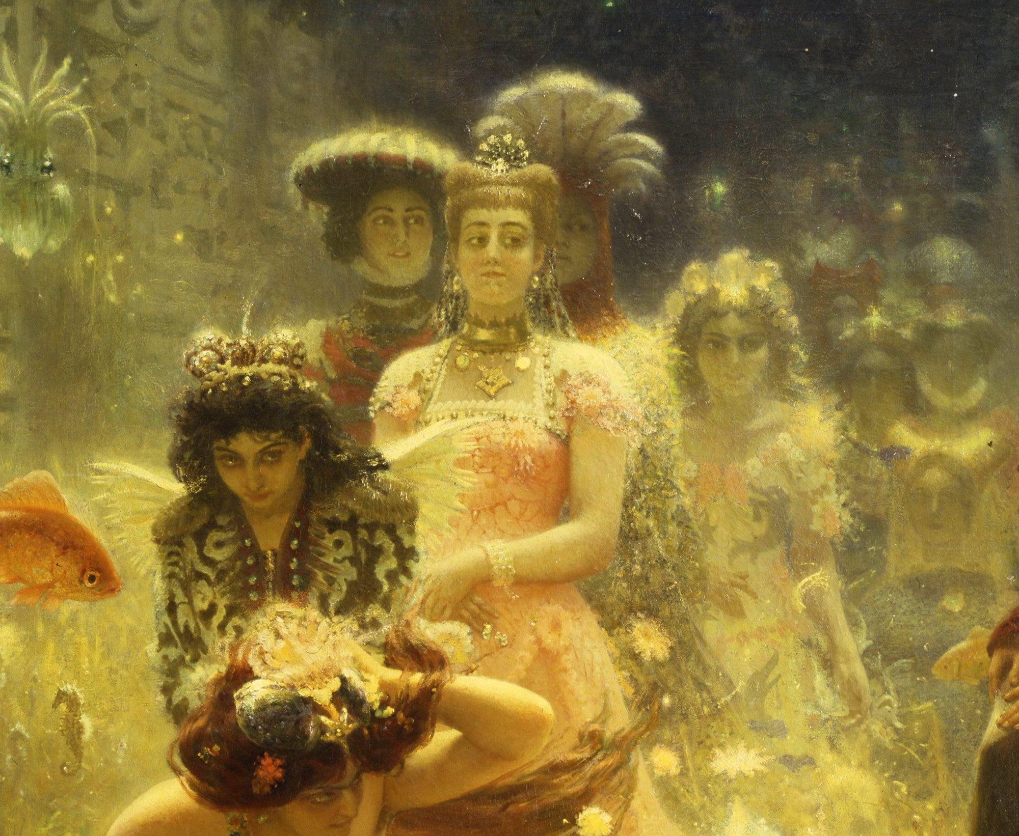 Sadko in the Underwater Kingdom, Ilya Repin Fine Art Print