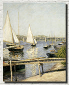 Gustave Caillebotte Fine Art Print : Sailing Boats at Argenteuil