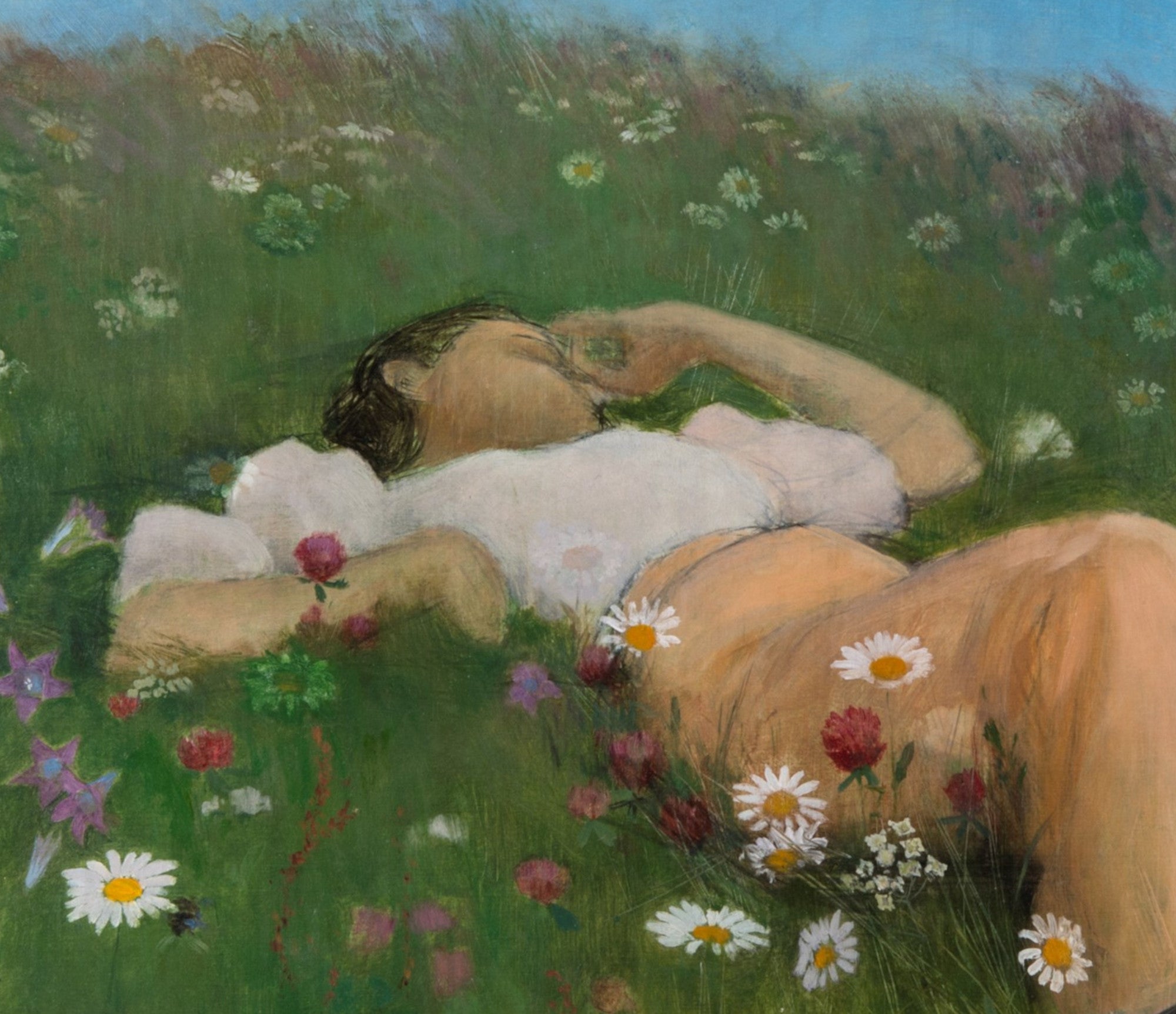 Eero Järnefelt Fine Art Print, Saimi in the Meadow