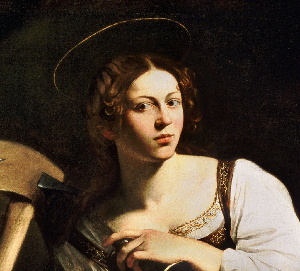 Caravaggio Baroque Fine Art Print, Saint Catherine