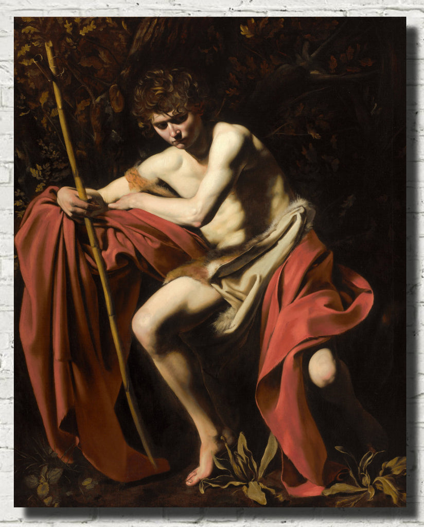 Caravaggio Baroque Fine Art Print, Saint John the Baptist in the Wilderness