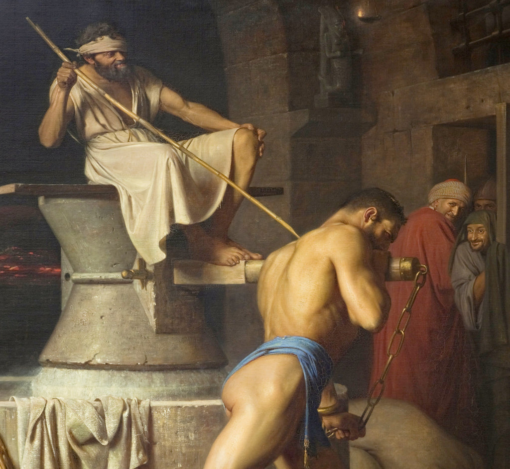 Carl Bloch Fine Art Print, Samson and the Philistines