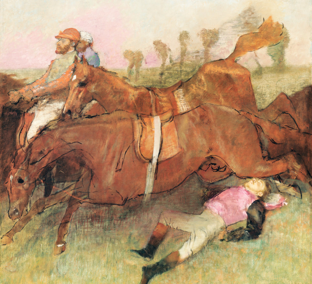 Edgar Degas, Fine Art Print : Scene from the Steeplechase The Fallen Jockey