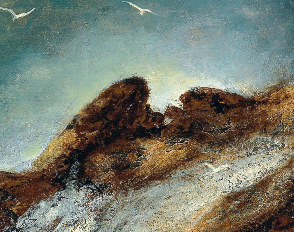 Karl Wilhelm Diefenbach Fine Art Print, Seagulls in a stormy bay