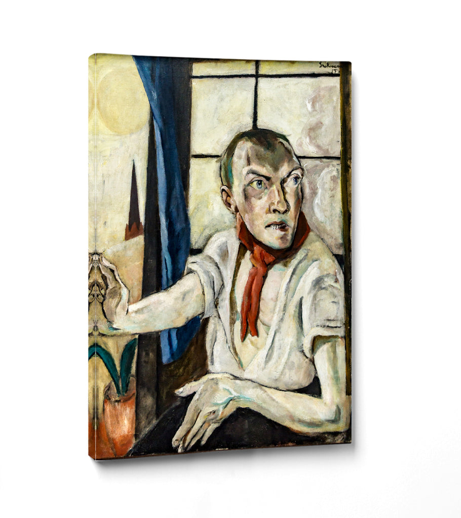 Max Beckmann, Self-Portrait with a Red Scarf (1917) - New Objectivity
