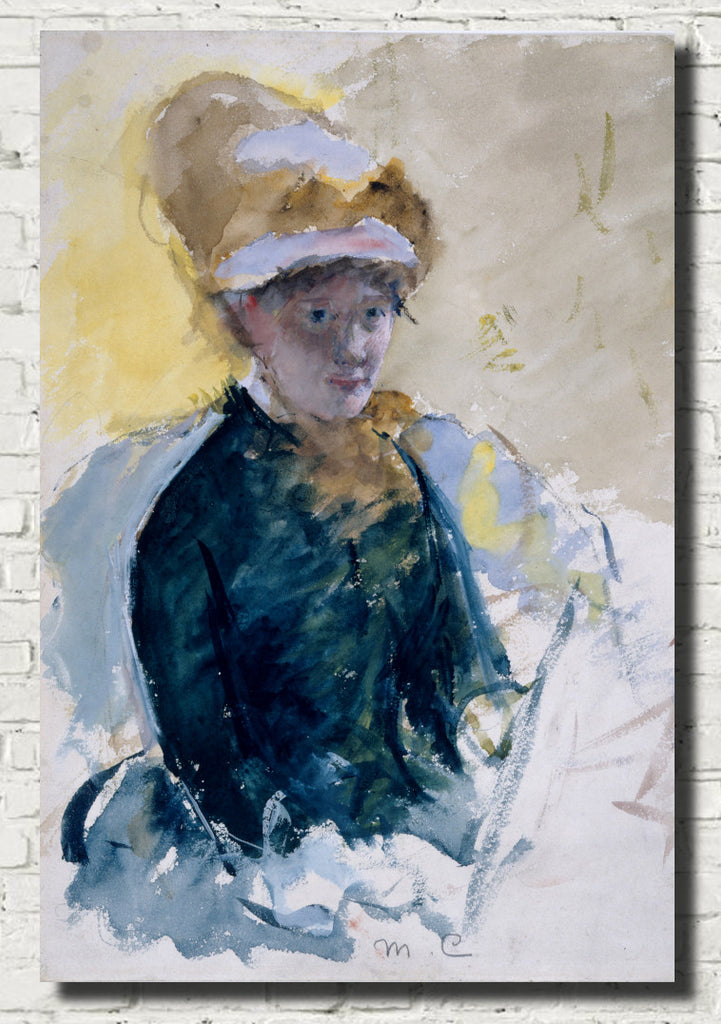 Mary Cassatt, Impressionist Fine Art Print : Self portrait