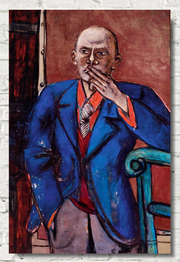 Max Beckmann, Self-Portrait, Blue Jacket - New Objectivity