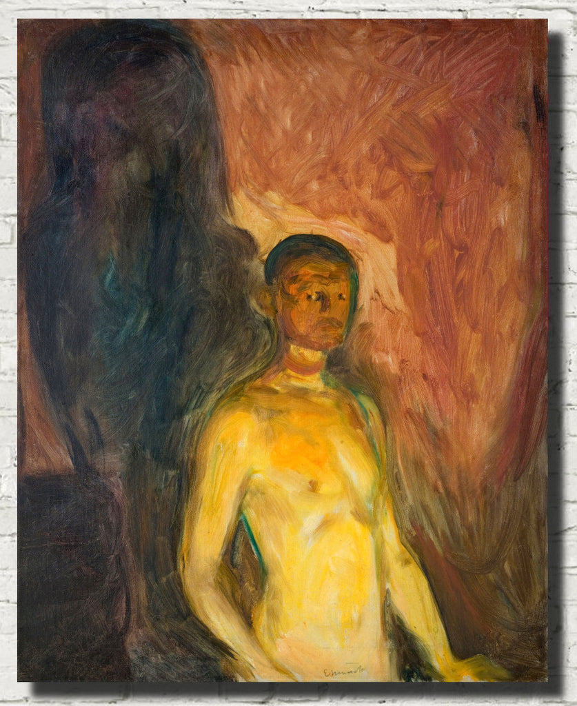 Edvard Munch Fine Art Print, Self Portrait in Hell