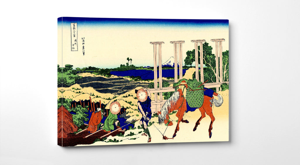36 Views of Mount Fuji, Senju in Musashi Province, Katsushika Hokusai, Japanese Print