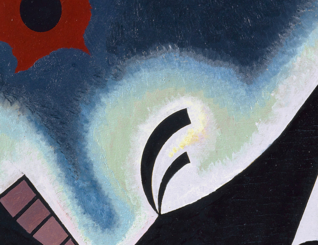 Sharp Black (Spitzes Schwarz), Wassily Kandinsky Abstract Fine Art Print