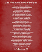 She Was a Phantom of Delight, Poem by William Wordsworth, Typography Print