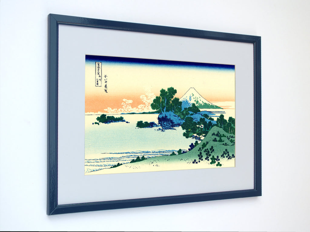 36 Views of Mount Fuji, Shichiri beach in Sagami Province, Katsushika Hokusai, Japanese Print