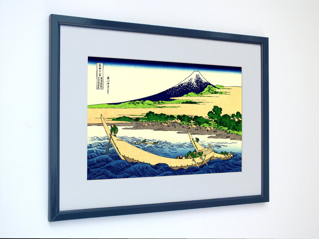 36 Views of Mount Fuji, Shore of Tago Bay Ejiri at Tokaido, Katsushika Hokusai, Japanese Print