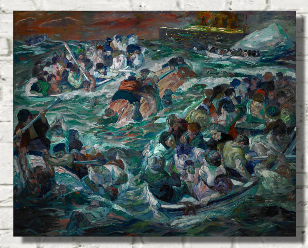Max Beckmann, Sinking of the Titanic (1912–13)- New Objectivity