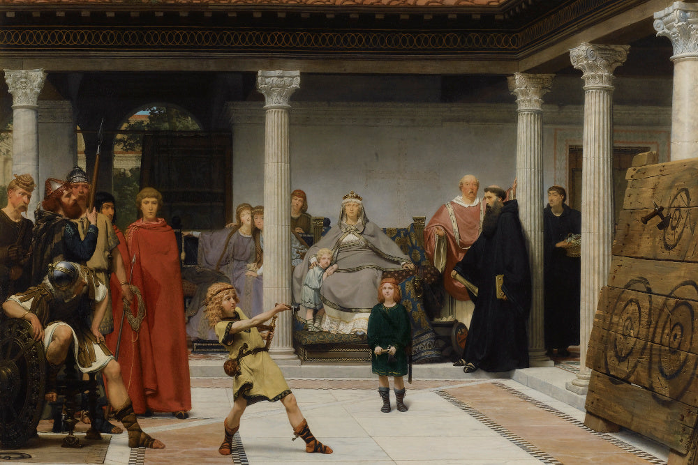 Lawrence Alma-Tadema Romanticism Fine Art Print : Children of Clovis