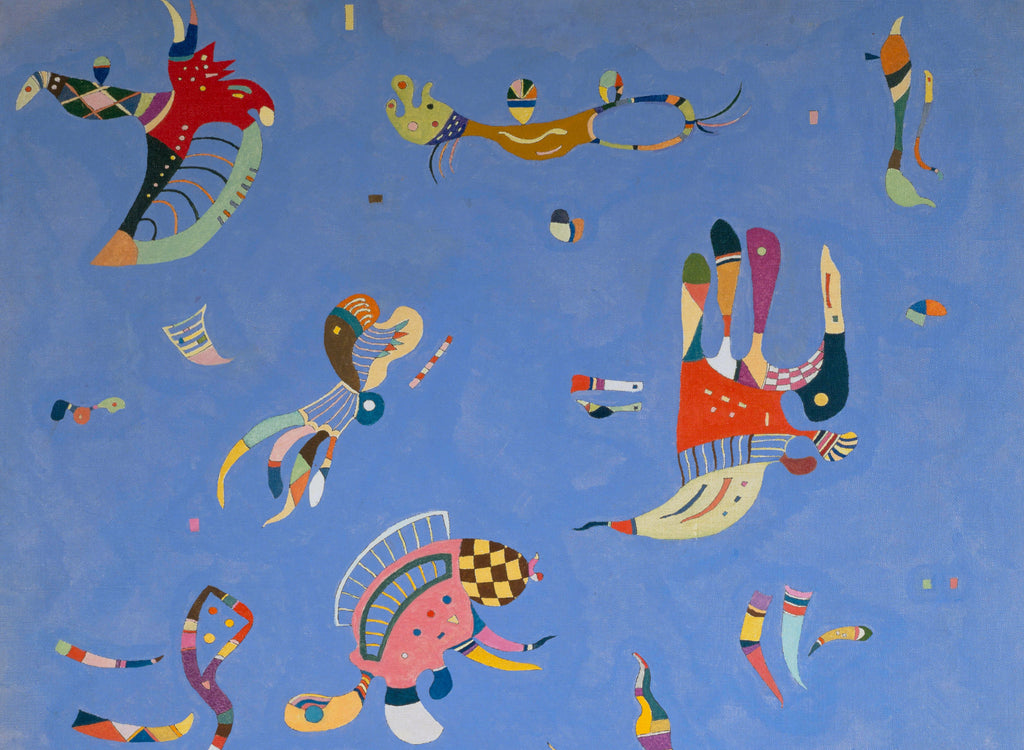 Sky Blue, Wassily Kandinsky Abstract Fine Art Print
