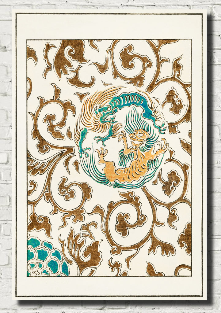 Spirit and Floral Motif, Japanese illustration, Watanabe Shōtei Print