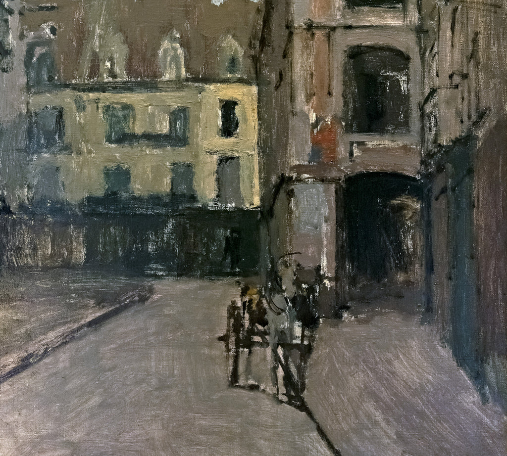 Walter Sickert Post-Impressionist Fine Art Print, St. Catherine Street and the old arcades, Dieppe