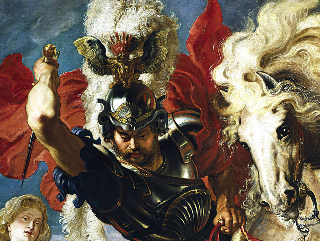 St George Battles The Dragon, Peter Paul Rubens Fine Art print