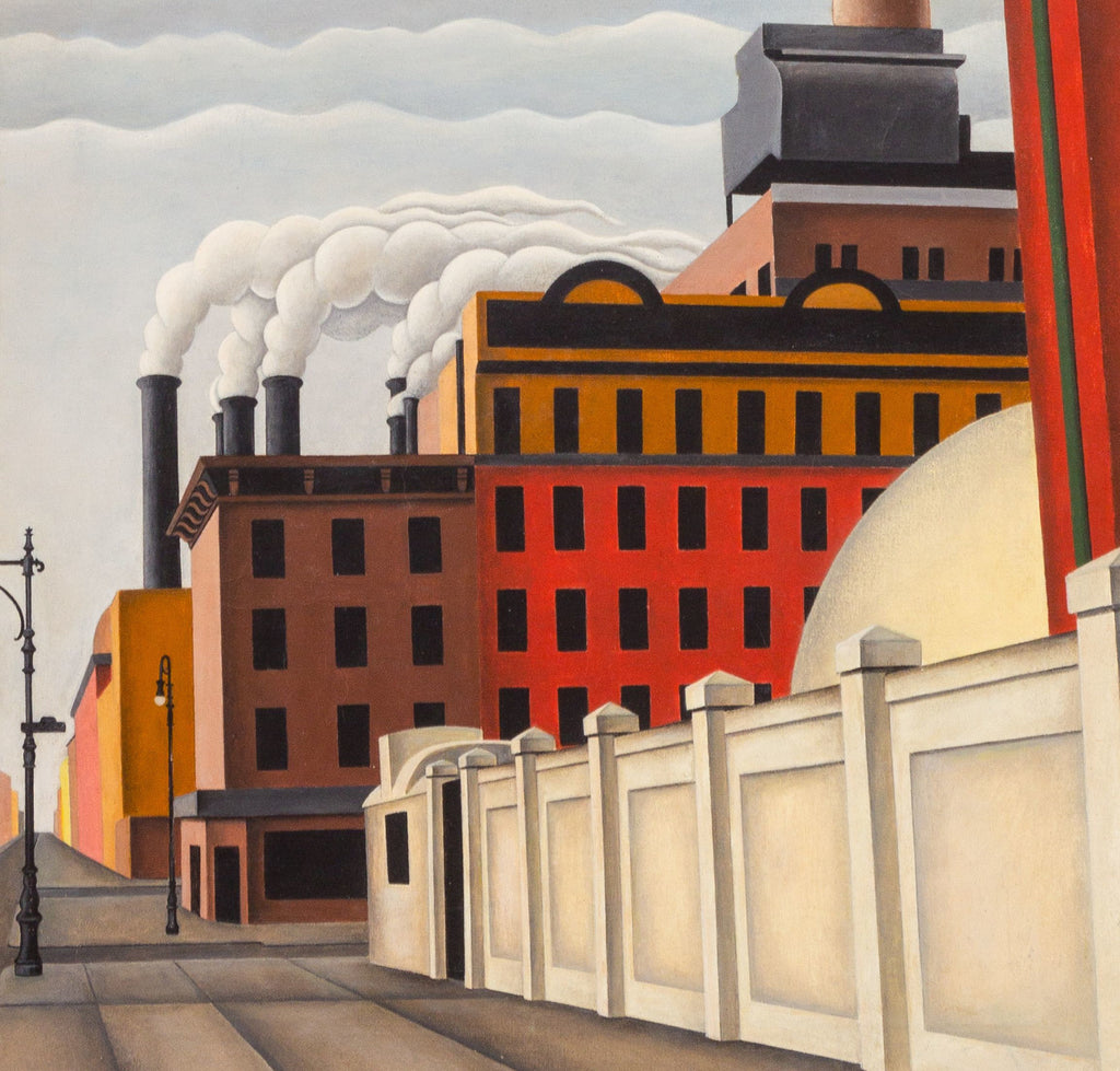 George Ault Fine Art Print, Stacks up 1st Avenue at 34th Street