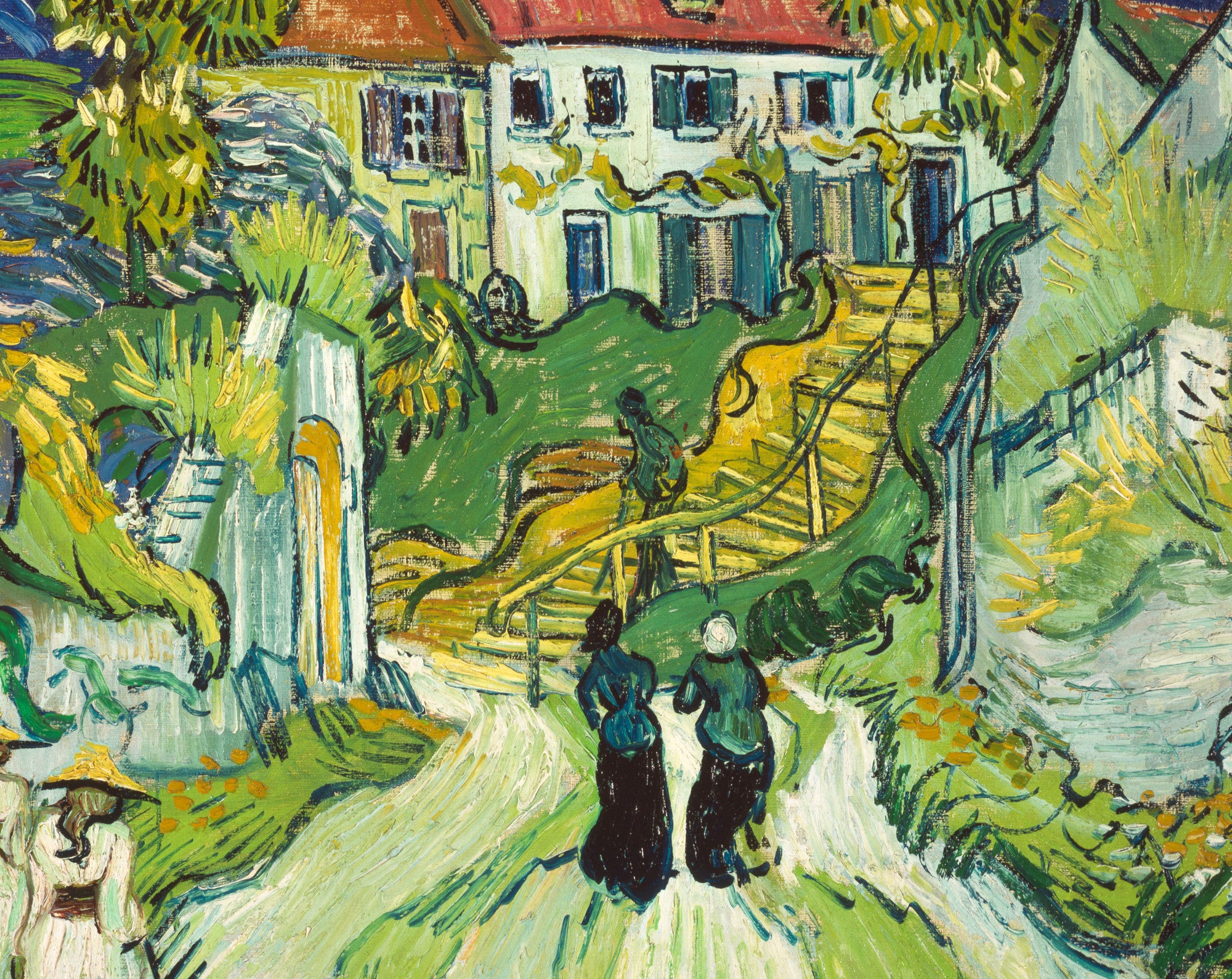 Stairway at Auvers, Vincent Van Gogh Fine Art Print