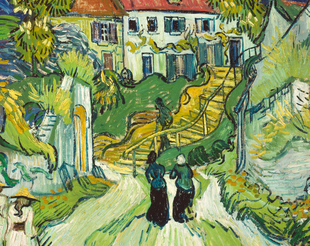 Stairway at Auvers, Vincent Van Gogh Fine Art Print