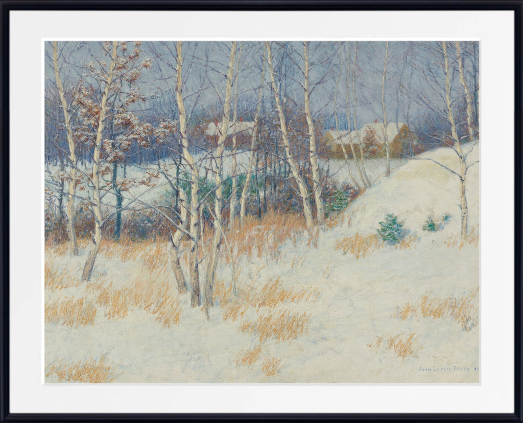 Stand Of Birch Trees In Winter, John Leslie Breck