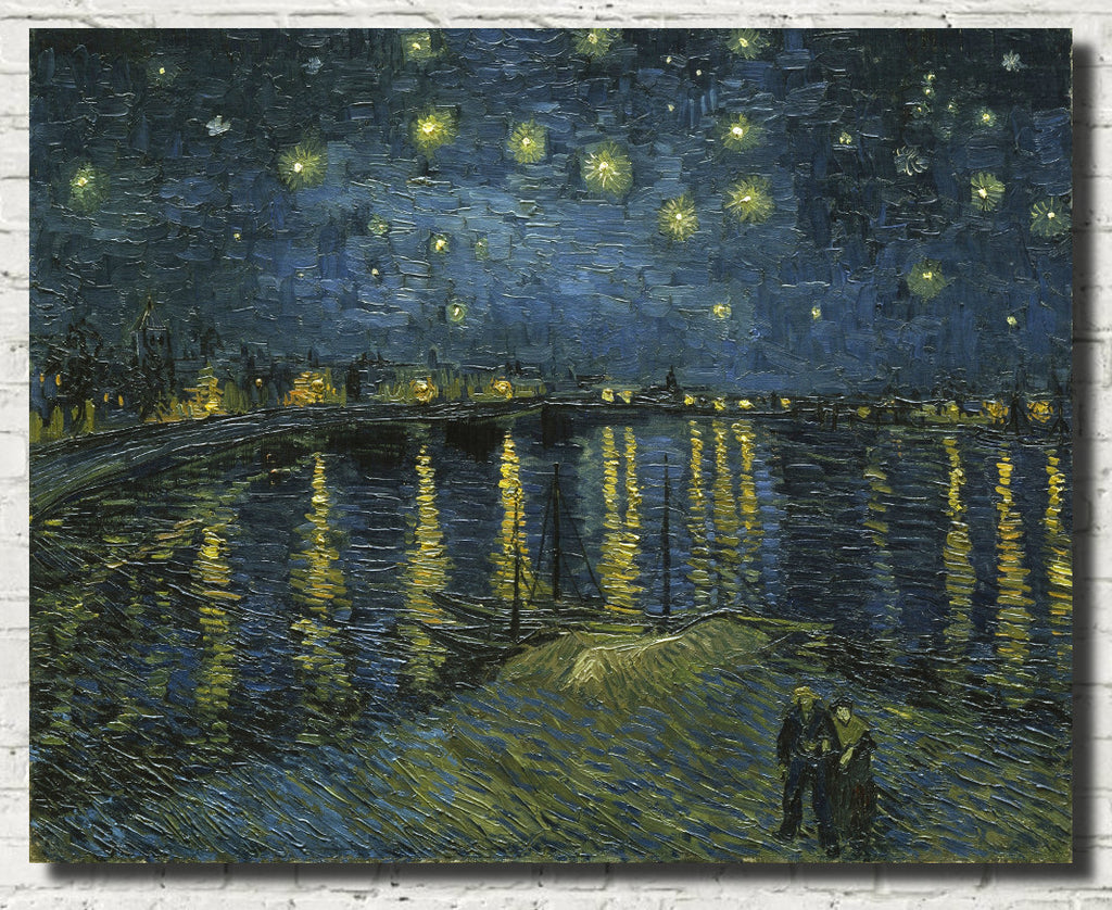 Vincent Van Gogh Fine Art Print, Starry Night on the Rhone