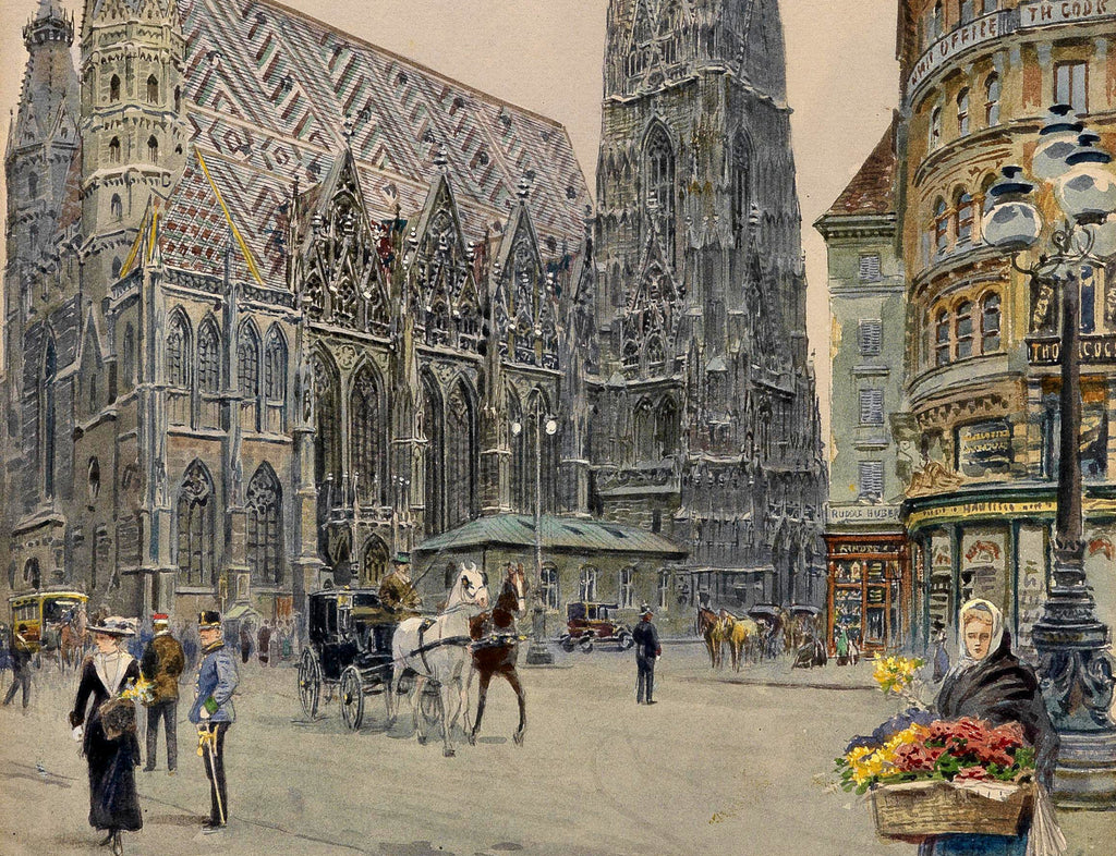 St. Stephen's Cathedral, Stephansdom, Vienna, Ernst Graner Fine Art Print