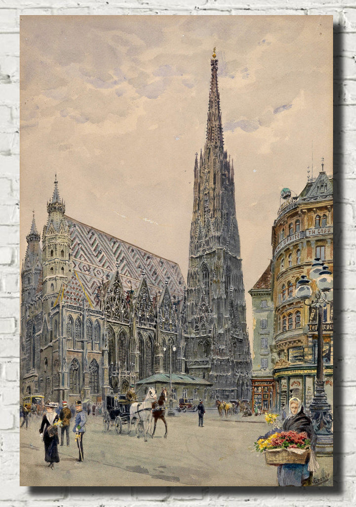St. Stephen's Cathedral, Stephansdom, Vienna, Ernst Graner Fine Art Print
