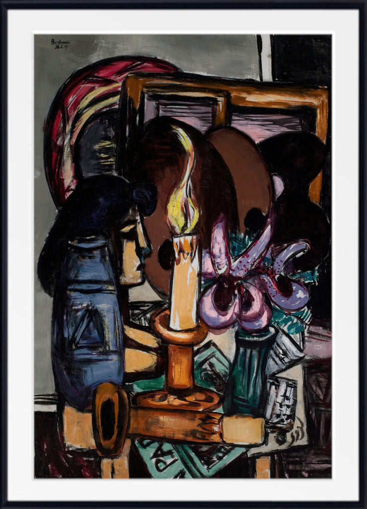 Max Beckmann, Still Life with Two Large Candles (1947) - New Objectivity