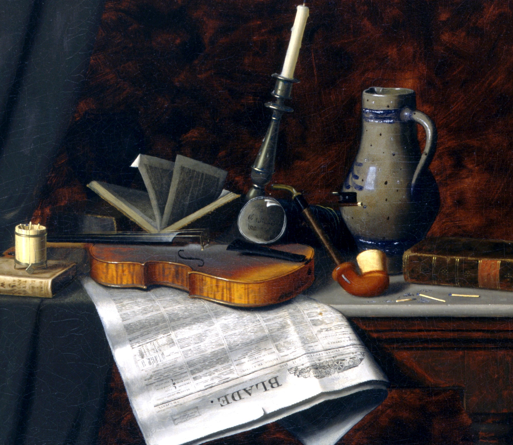 William Michael Harnett Fine Art Print, Still Life with the Toledo Blade