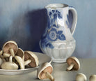 Firmin Baes Fine Art Print, Still Life with Mushrooms and a Pitcher