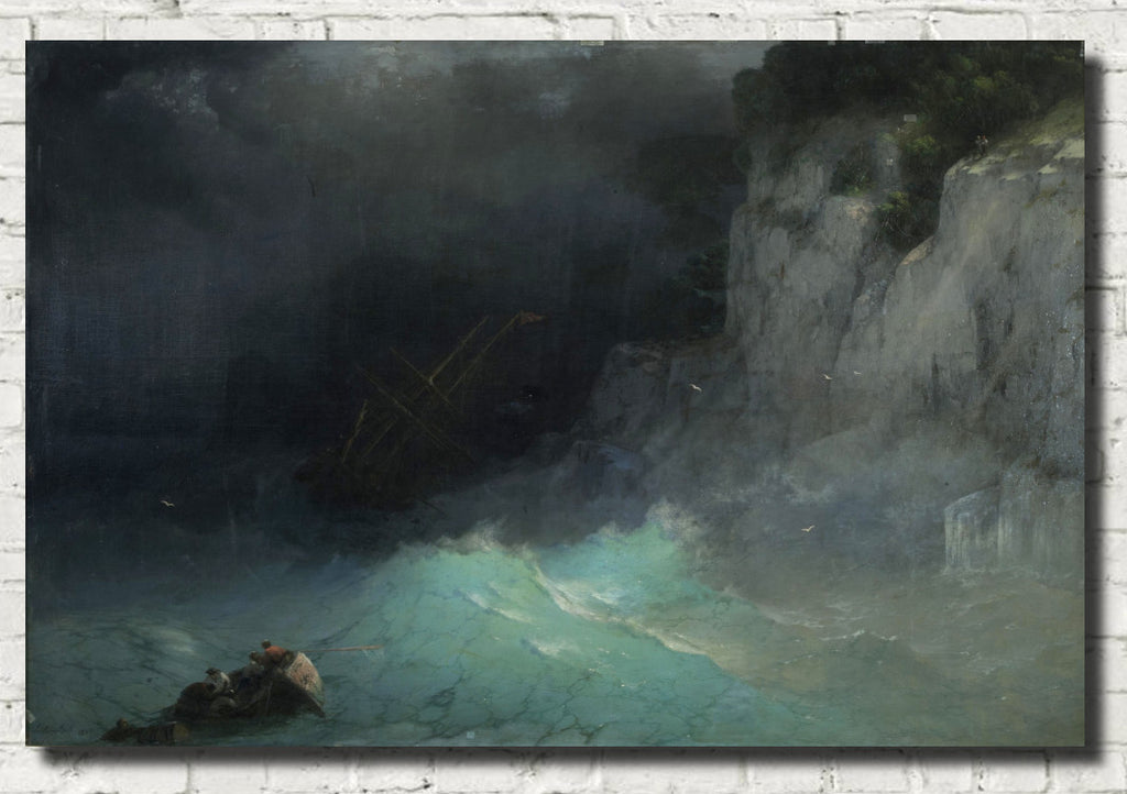 Stormy Sea, Ivan Aivazovsky Fine Art Print