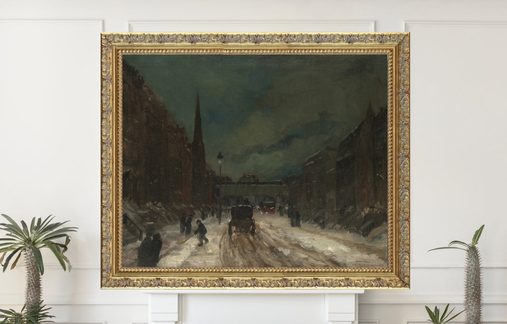 Street Scene with Snow (57th Street, NYC.) (1902), Robert Henri