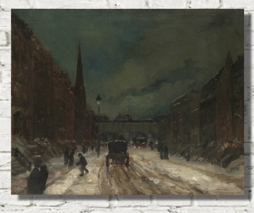 Street Scene with Snow (57th Street, NYC.) (1902), Robert Henri