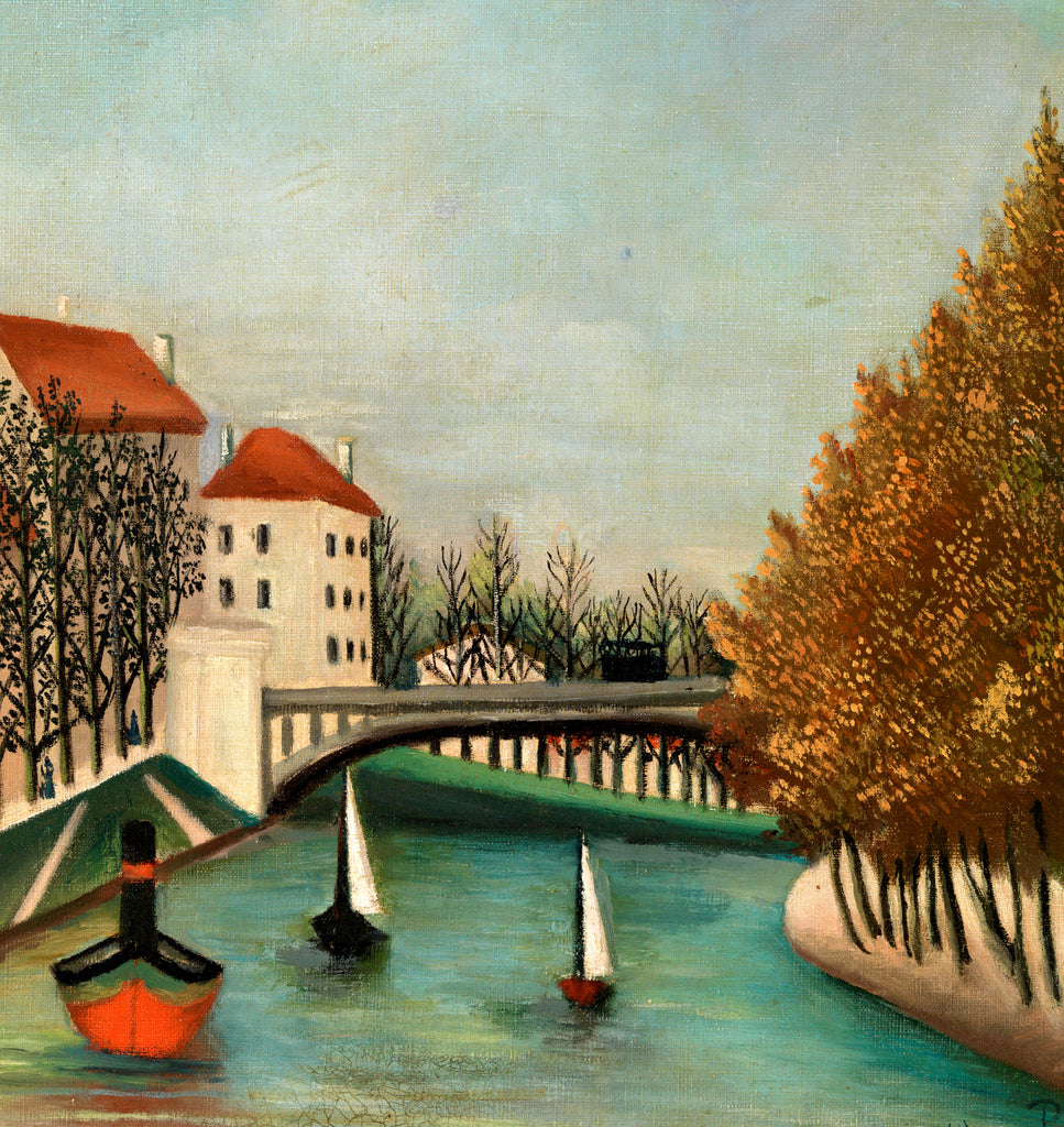 Henri Rousseau, Post- Impressionist Fine Art Print, Study for View of the Pont de Sèvres