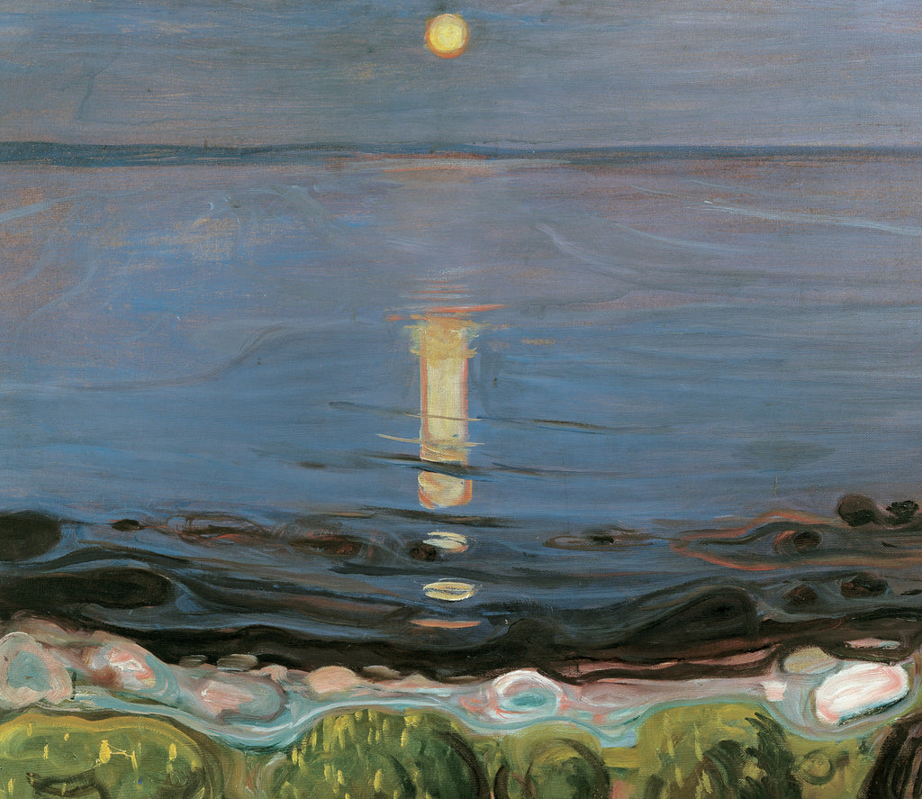 Edvard Munch Fine Art Print, Summer Night by the Beach