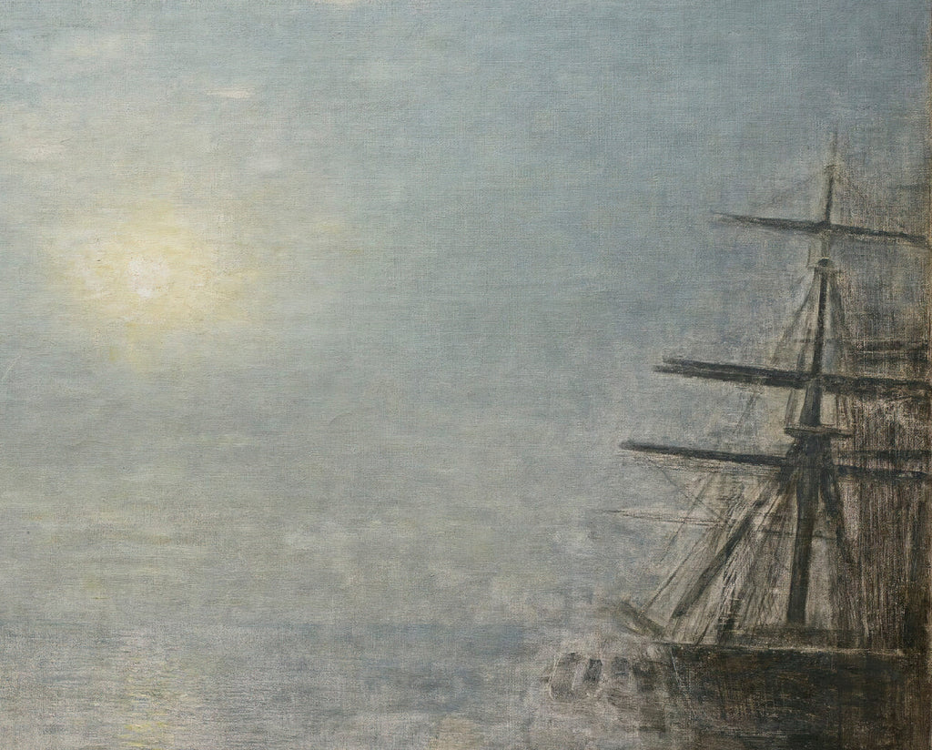Sun Over The Sea, Wilhelm Hammershoi Fine Art Print