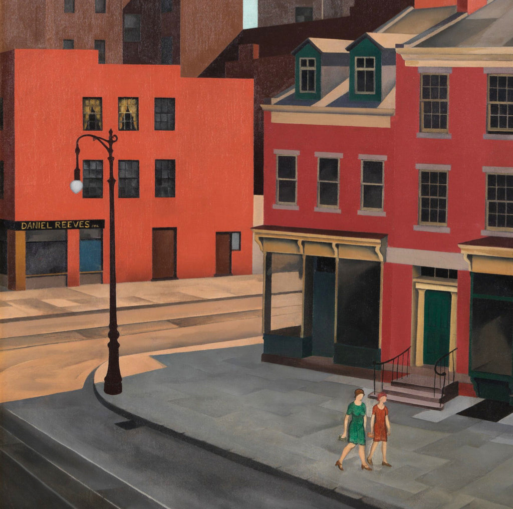 George Ault Fine Art Print, Sunday Afternoon Greenwich Avenue