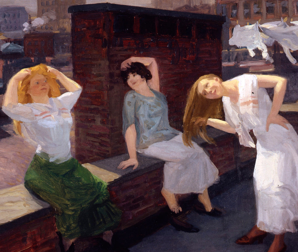 Sunday, Women Drying Their Hair, John Sloan Fine Art Print