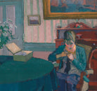 Harold Gilman Fine Art Print, Sylvia Darning