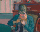 Harold Gilman Fine Art Print, Sylvia Darning