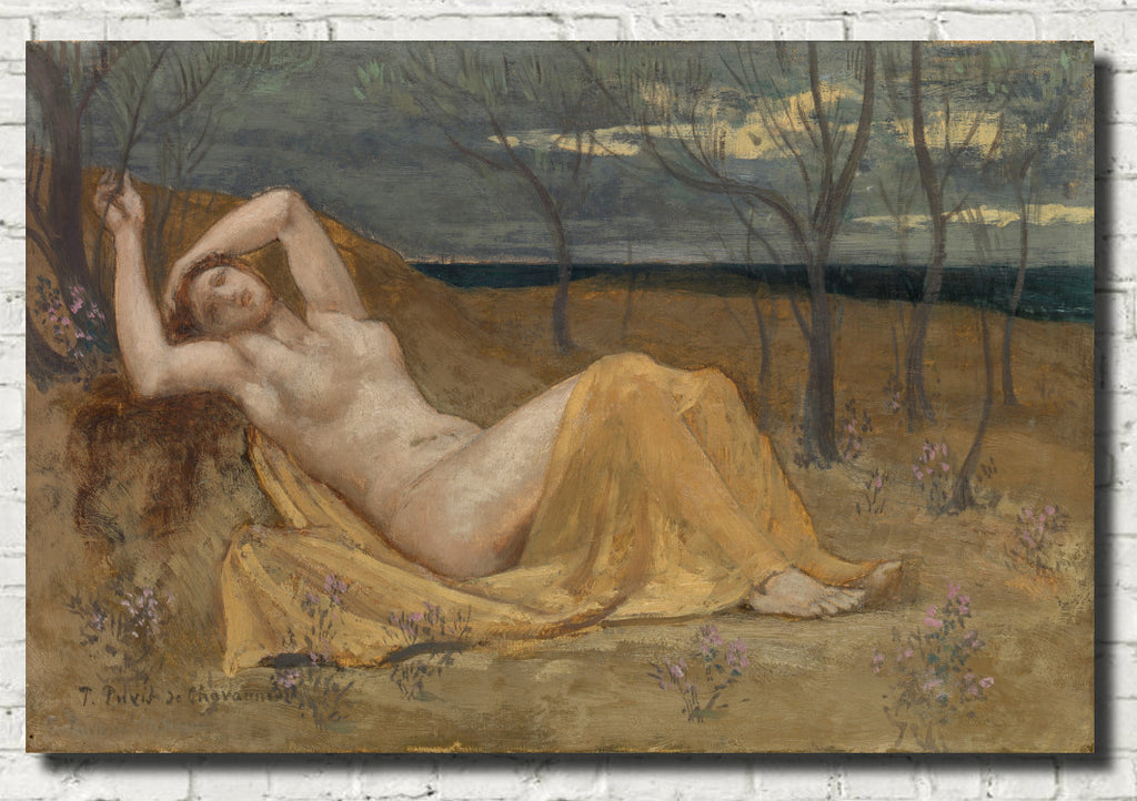 Pierre Puvis de Chavannes Fine Art print, Tamaris, Nude Portrait