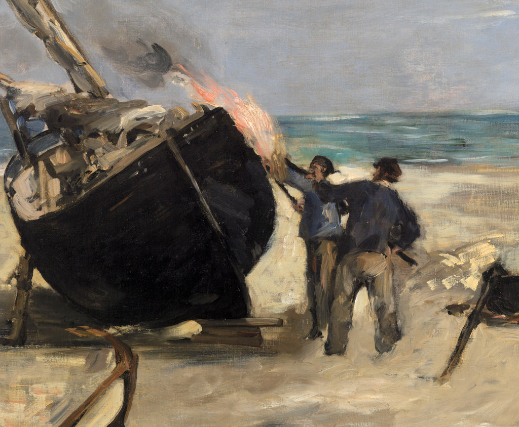 Édouard Manet, French Impressionist Fine Art Print : Tarring the Boat